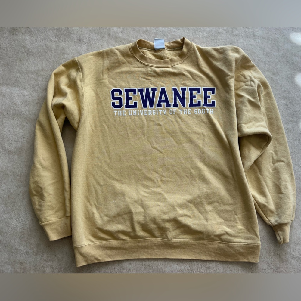 Sewanee University Champion Gold size large men’s Sweatshirt